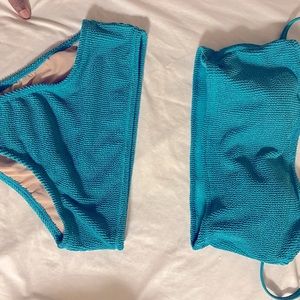 Teal 2 pc bathing suit
